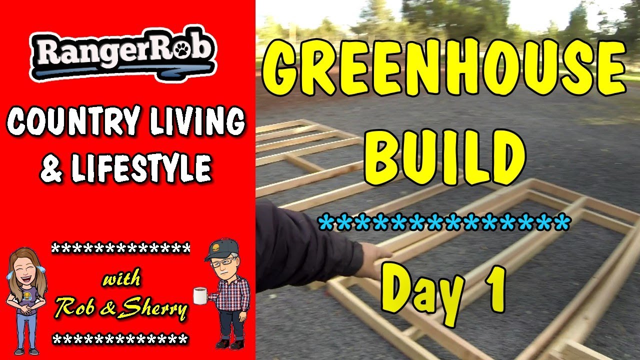 Building 14'x21', Greenhouse, Day 1, Panel Assemblies | RangerRob Country Living