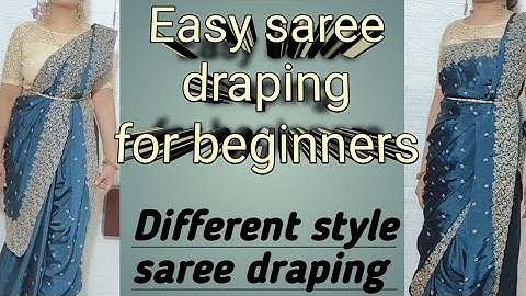 Saree draping in different styles / different pallu styling / easy saree draping for beginners||❤️