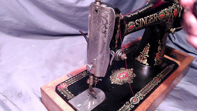 Antique Singer Treadle Sewing Machine Model 66 Red Eye - Ruby Lane