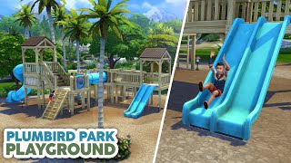 картинка: Строительство детской площадки в парке Пламберд для The Sims 4: Дополнение «Приключения ждут» 🦋