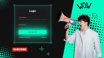 How To Make Neon Login Form Using HTML CSS With Source Code |#frontend #webdevelopement #loginform