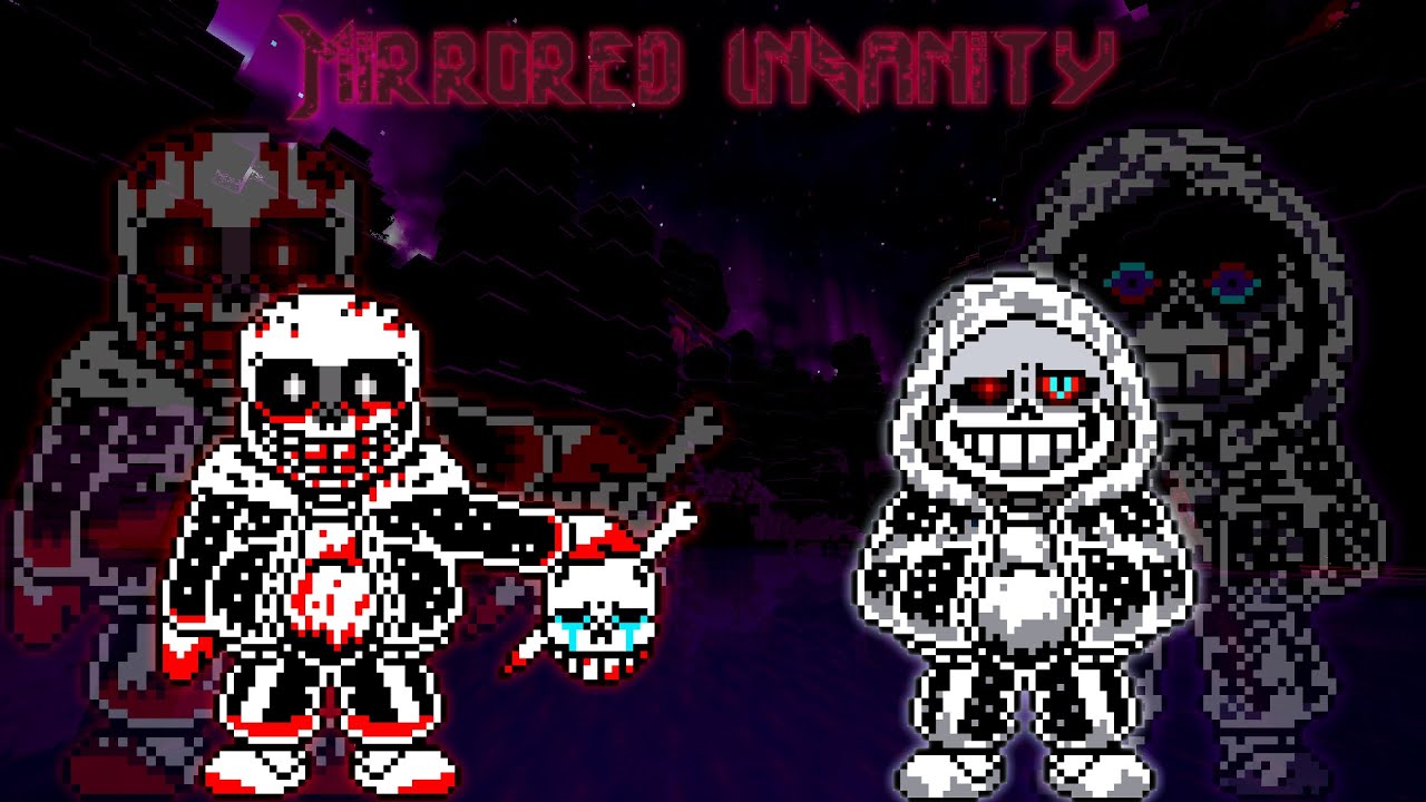 (READ DESCRIPTION!!!!!)[Undertale AU] Mirrored Insanity phases 1-3 ...