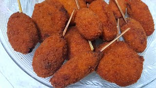 Easy and tasty chicken cutlet recipes/Chicken potato kebab recipe/Puja special chicken cutlet recipe