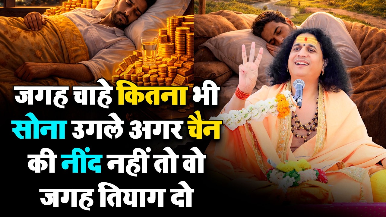 जगह चाहे कितना भी सोना उगले अगर चैन की नींद नहीं तो वो जगह तियाग दो @Sant Indradevji Maharaj