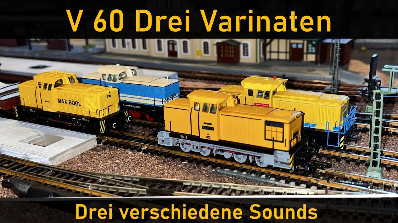 72# TT V60 Piko + Tillig mit 3 verschiedenen Sounds M.Henning, ESU, Zimo Smutek, Umbau LS Einbau