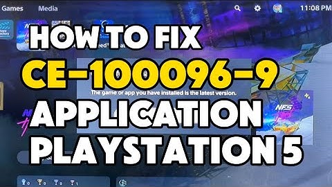 How to fix PS5 Error CE-100096-6 There was a problem loading the application PS5