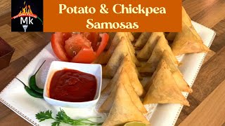 Potato Samosas How To Make Potato Chickpea Samosa Recipe  Vegetable Samosa Recipe