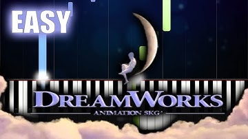 Dreamworks Animation Intro (Shrek) - EASY Piano Tutorial