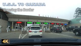 4K Crossing the USA Canada Border by Car via the Peace Bridge in Buffalo, New York