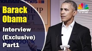 Barack Obama Interview (Exclusive) | HT Leadership Summit 2017 (Part 1) | CNBC TV18