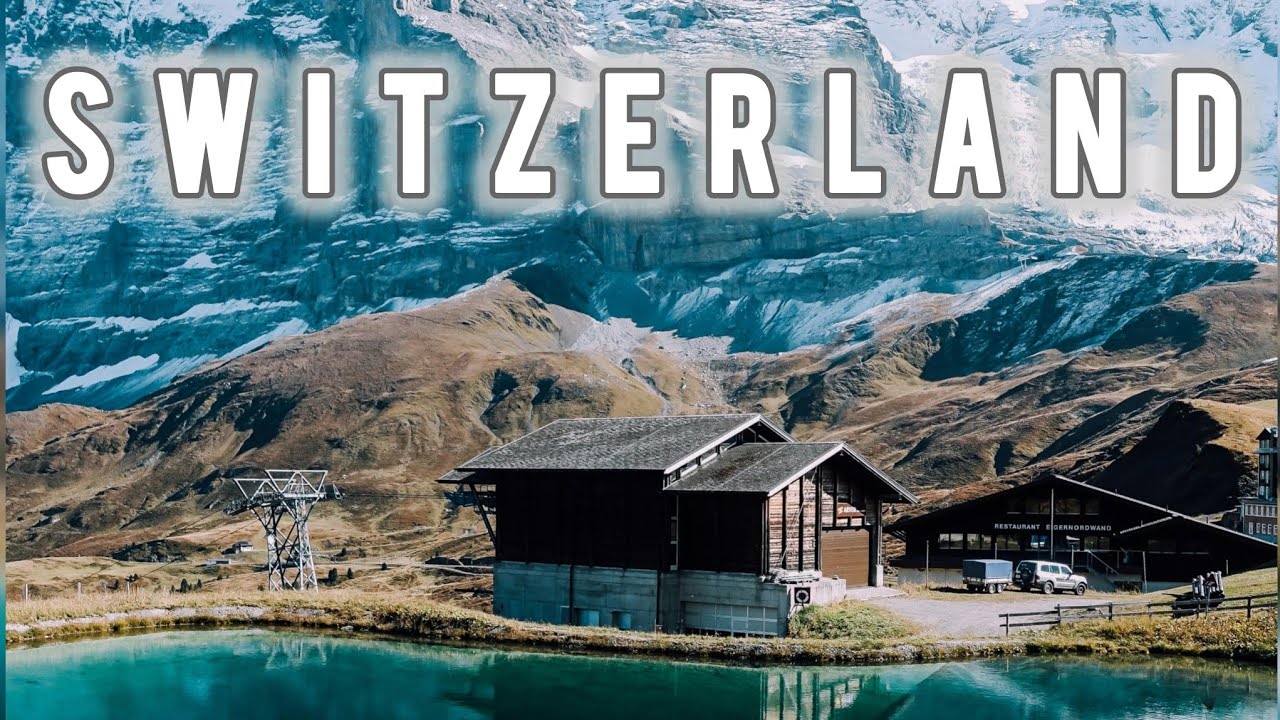 Switzerland mountains,  waterfalls in 4kultrahd with peaceful music
