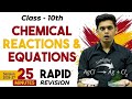 Chemical Reactions and Equations in 25Minutes 🔥 |Class 10th |Rapid Revision|2026-27 |PrashantKirad