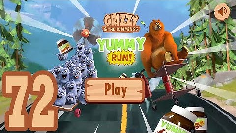 Grizzy and the Lemmings Yummy Run - Gameplay Walkthrough Part 72 (Android/iOS)