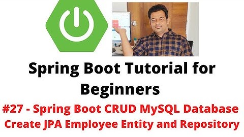 Spring Boot Tutorial for Beginners #27 - CRUD Database Project - Create JPA Entity and Repository