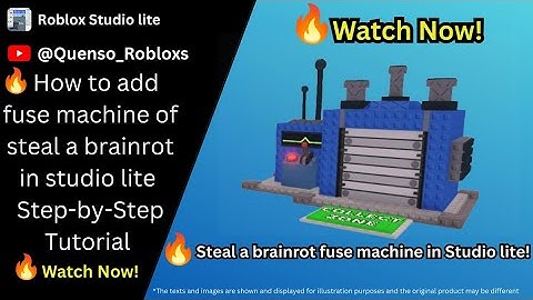 🔥How to add fuse machine of steal a brainrot in studio lite Step-by-Step Tutorial 🔥