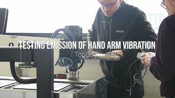 Testing the hand-arm vibration levels of the TopEdge Beveling Table.