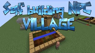 Self building NPC Village [Minecraft]