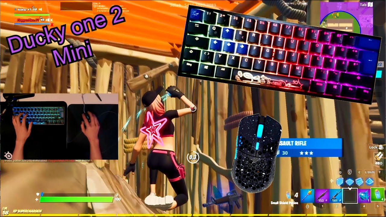 Ducky One 2 Mini ASMR Chill🤩Satisfying Keyboard Fortnite Cherry MX