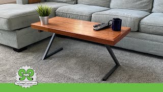 Floating Top Coffee Table - Mahogany and Metal - The Garage Engineer Profile
