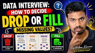 Data Interview: How to Decide Drop or Fill Missing Values? | MCAR MAR MNAR Explained