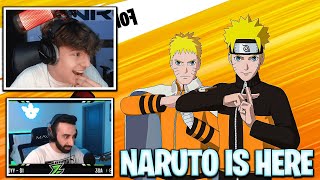 Streamers React To Naruto And The Rest Of Team 7 Arrive On The Fortnite Update 18.40