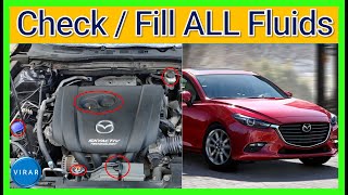 How to Check and Fill Fluids [COMPLETE GUIDE] - Mazda 3 (2014-2018)