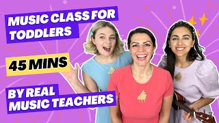 Preschool Learning Videos: Nursery Rhymes & Songs for Kids by Real Music Teachers, 45 Minute Lesson