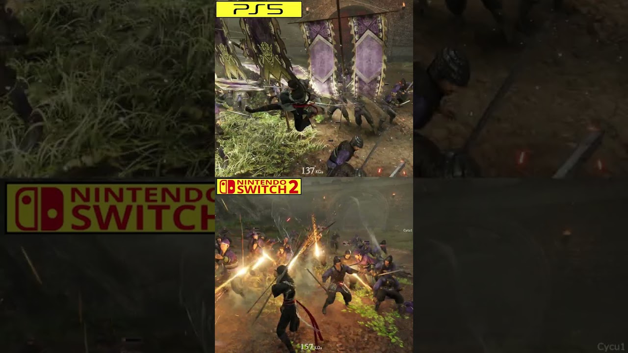 Dynasty Warriors Origins Nintendo Switch 2 vs PS5 Graphics Comparison