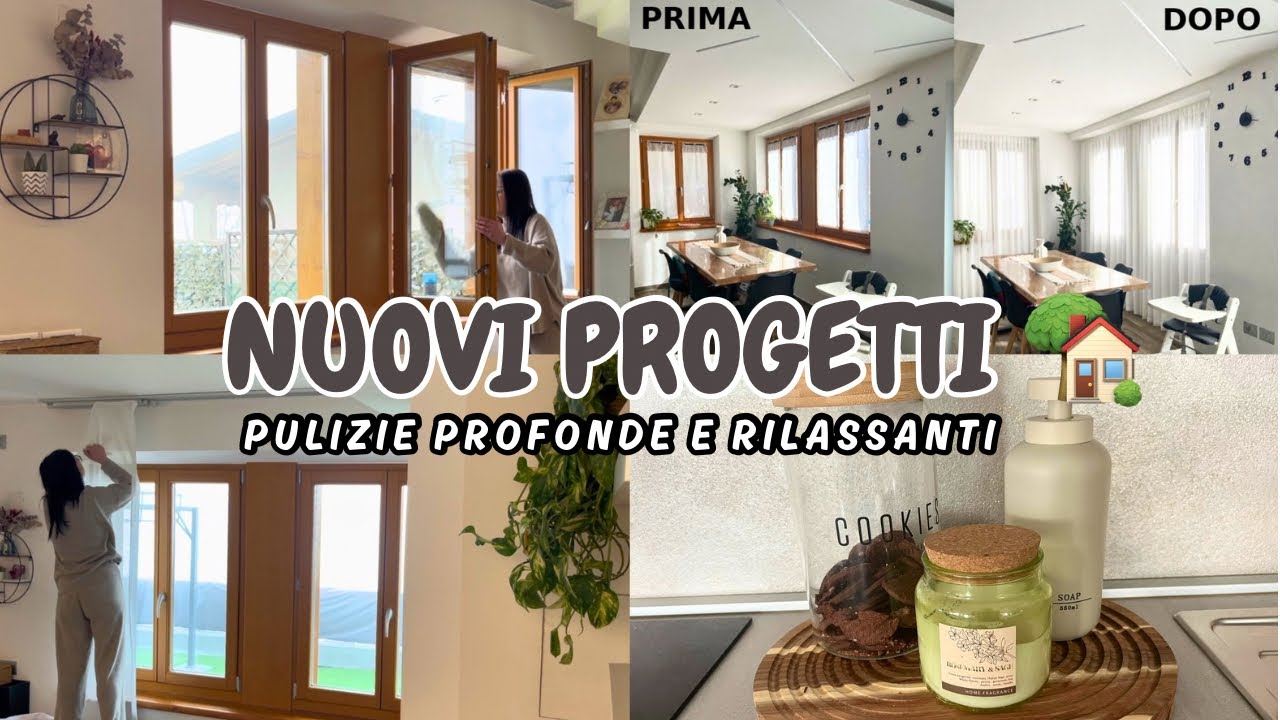 Nuovi progetti 🏡Pulizie Profonde e Rilassanti in una giornata Uggiosa✨