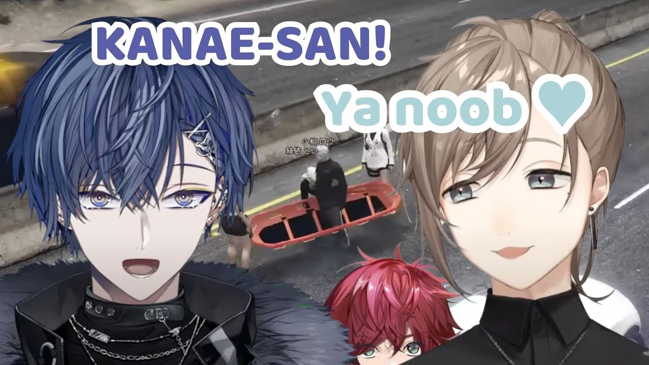 [VCR GTA] Koyanagi Rou chases Kanae and freaking dies [Nijisanji]