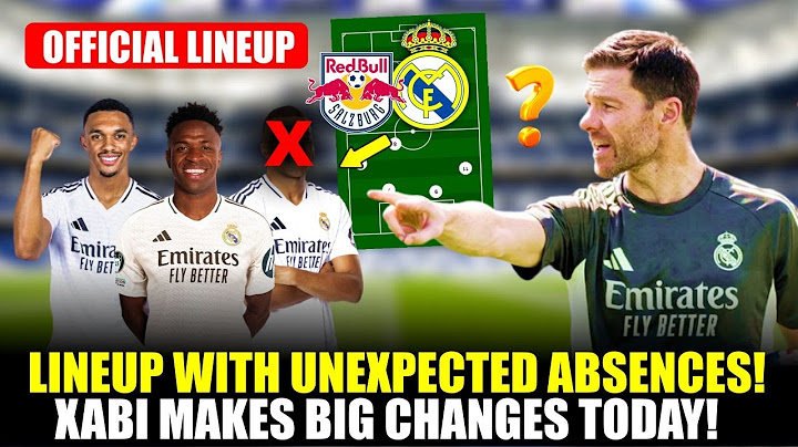“URGENT! SURPRISE LINEUP WITH MANY UNEXPECTED ABSENCES! REAL MADRID VS RB SALZBURG”