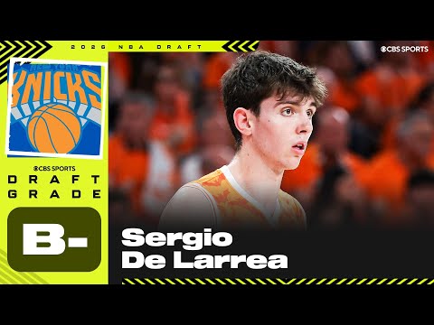 Sergio De Larrea selected No. 25 overall by Knicks | 2026 NBA Draft Grades & Instant Reaction