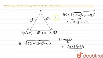 The ends of the base of an isosceles triangle are `(2sqrt(2), 0)` and `(0, sqrt(2))`