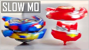 NEW VALKYRIE PROTOTYPE BURSTING RED SAVIOR VALKYRIE IN SLOW MOTION Beyblade Burst DB New DB Valkyrie