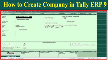 How To Create Company in Tally.Erp9 Hindi | company creation steps in tally erp 9|Compedu Knowledge
