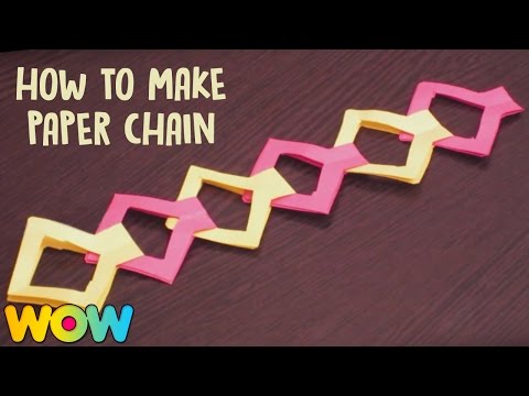 How To Make Paper Chain | Paper Crafts | Easy Diy | Tutorial  | WOW Juniors