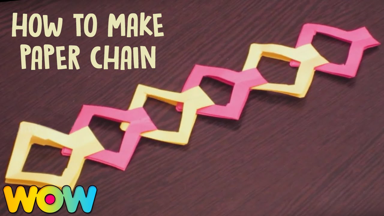 How To Make Paper Chain, Paper Crafts, Easy Diy, Tutorial