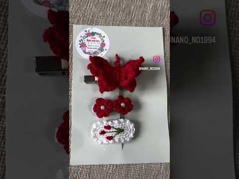 ب كل مشبك للشعر للبنات الحلوين من الكروشيه  اكسبلور  كروشية صنع بحب للبنات