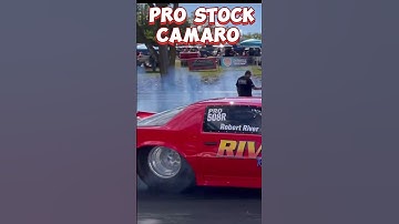 Nostalgia Pro Stock Camaro Burnout at Central Illinois Dragway #shorts