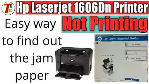 Hp 1606 paper jam problem 