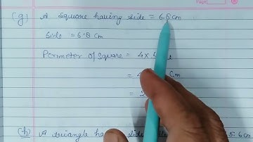 Class 5th Chaper-7 Perimeter, Area and Volume. Ex-1