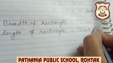 Pathania World Campus Class 4 Mathematics ch-11 perimeter and area ex 11.3,11.4