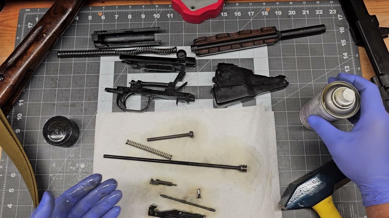Russian Tula made 1951 SKS tear down clean and reassemble.