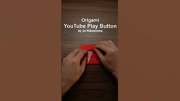 How to make an origami YOUTUBE PLAY BUTTON #shorts
