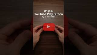 How to make an origami YOUTUBE PLAY BUTTON #shorts