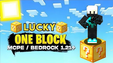 Lucky One Block Map For MCPE 1.21+ Support 1.21.80+ 🤩