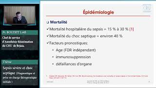 Sepsis sévère et choc septique meilleure explication par  Pr BOUDJIT Lotfi