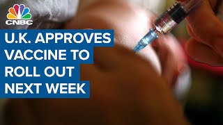 U.K. approves Pfizer-BioNTech coronavirus vaccine to begin rolling out next week