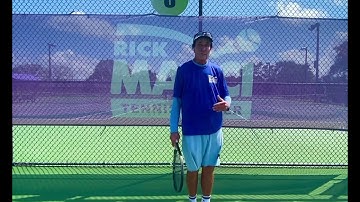 100% guaranteed improvement on the serve try this - Rick Macci