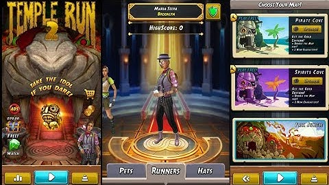 Temple Run 2 In A New Look | Character Maria Selva Brooklyn | Map Fall Jungle